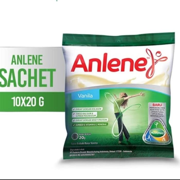 Gambar Susu Anlene Renceng Rasa Vanila Dan Colkat Isi 10 Sachet - 10 PCS Vanila dari Toko Baskara Herbal undefined Tokopedia