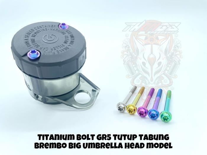 Gambar Baut Tutup Tabung Minyak Rem Brembo Big Titanium Gr5 - Big dari Thongs speed shop undefined Tokopedia