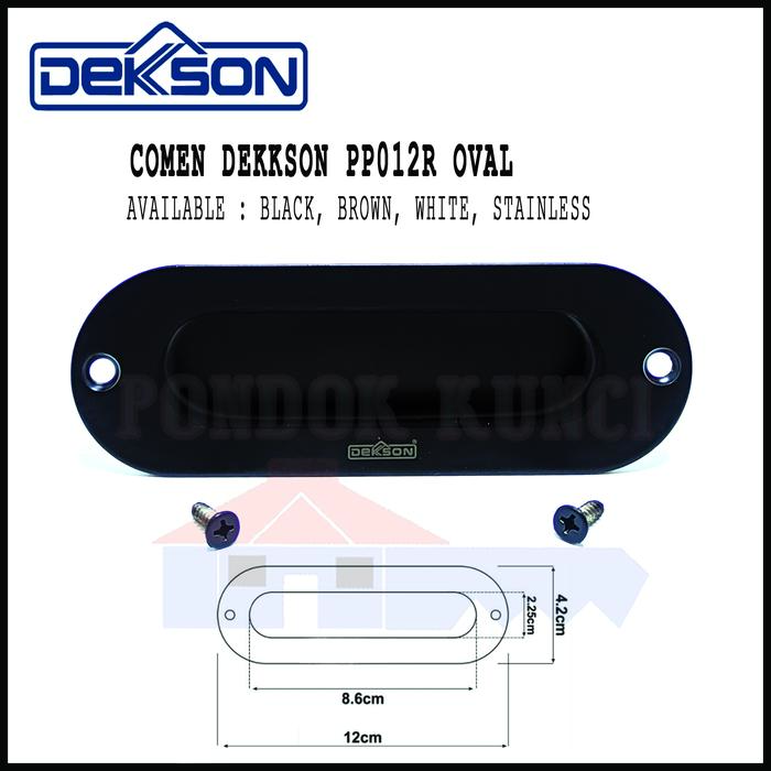 Gambar Handle Tanam Oval Dekkson PP012R Tarikan Pintu Sliding Dekson - Black dari Pondok Kunci undefined Tokopedia