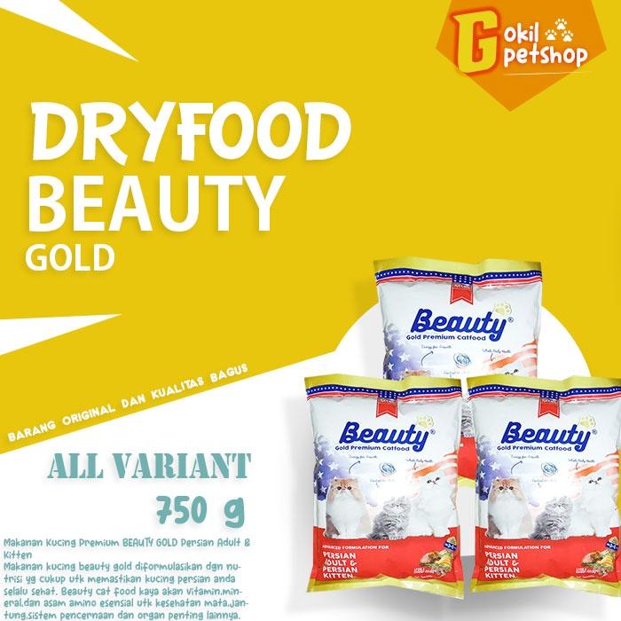 Gambar BEAUTY Gold 750gr & BEAUTY Premium 1kg Cat food Adult&Kitten (FREEONG) - BEAUTY GOLD dari Gokil Petshop undefined Tokopedia