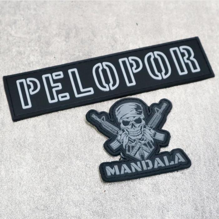 Gambar patch Rubber Gegana / Patch Tulisan Pelopor ukuran Bodyvest dll - PELOPOR dari Mandala Tactical Gear undefined Tokopedia