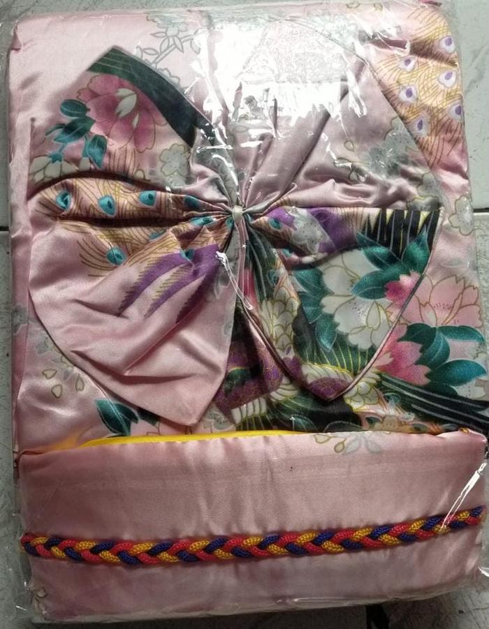 Gambar Yukata Kimono jepang modern cantik dari satin - pink dari Fialena Shop undefined Tokopedia