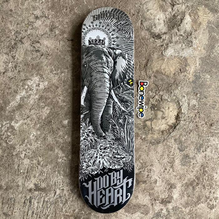 Gambar dbh deck skater elephant - Hitam Putih dari Bonewipe Skateshop undefined Tokopedia