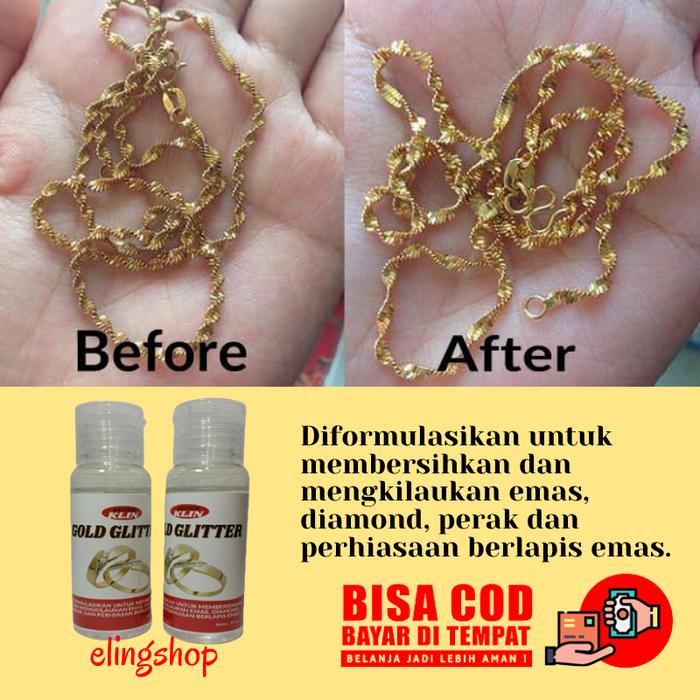 Gambar Cairan Pembersih Perhiasan Emas Asli Perak Titanium Silver Kuningan dari Resepkuno undefined Tokopedia