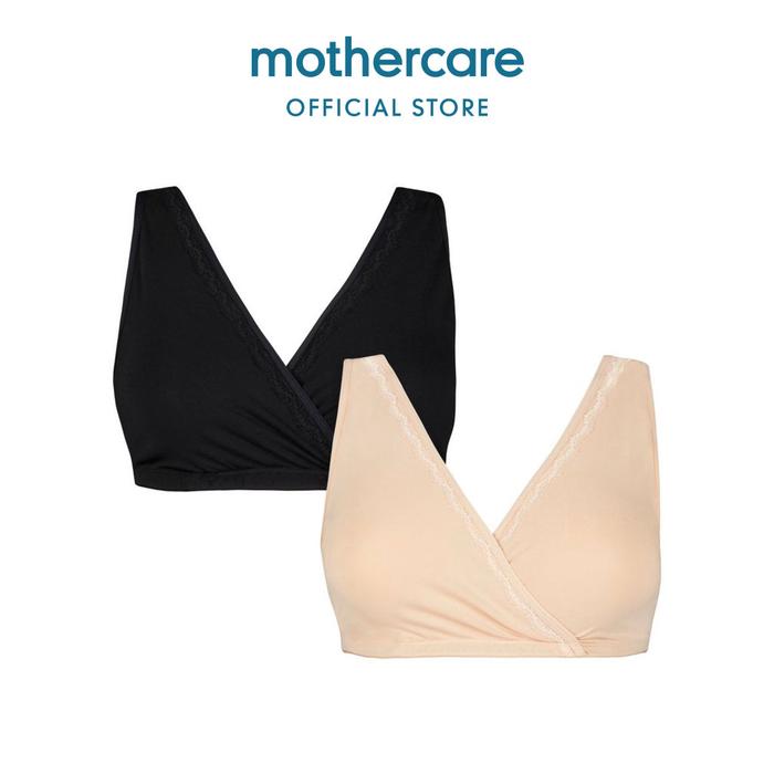 Gambar Mothercare Black & Nude Nursing Sleep Bras - Bra Menyusui (Coklat) - SMALL dari Mothercare Indonesia undefined Tokopedia