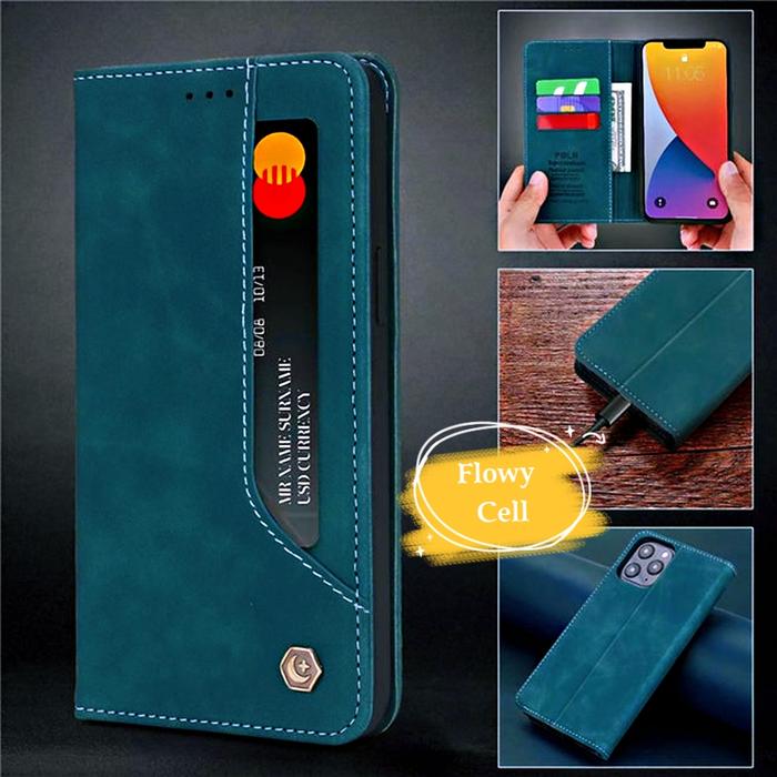 Gambar Xiaomi Redmi 10 10C POLA Case Magnet Flip Cover Sarung Hp Kulit wallet - Hijau, Redmi 10C dari Flowy Cell undefined Tokopedia