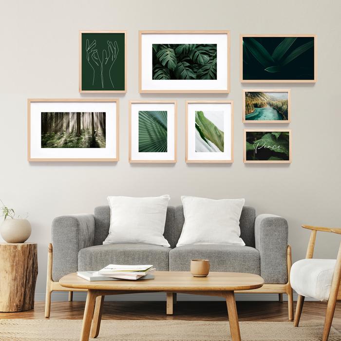 Gambar Bingkai Foto Kolase Cetak Custom Wall Galeri Photo Panel Frame Kayu dari Homihose Home Decor undefined Tokopedia