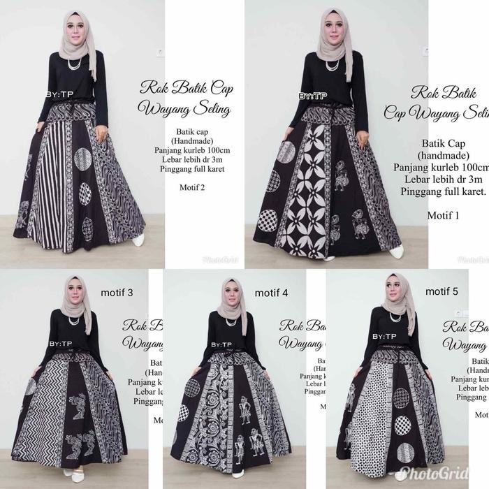 Gambar Rok batik cap seling hitam - 5, All Size dari Oemah Batik Solo undefined Tokopedia
