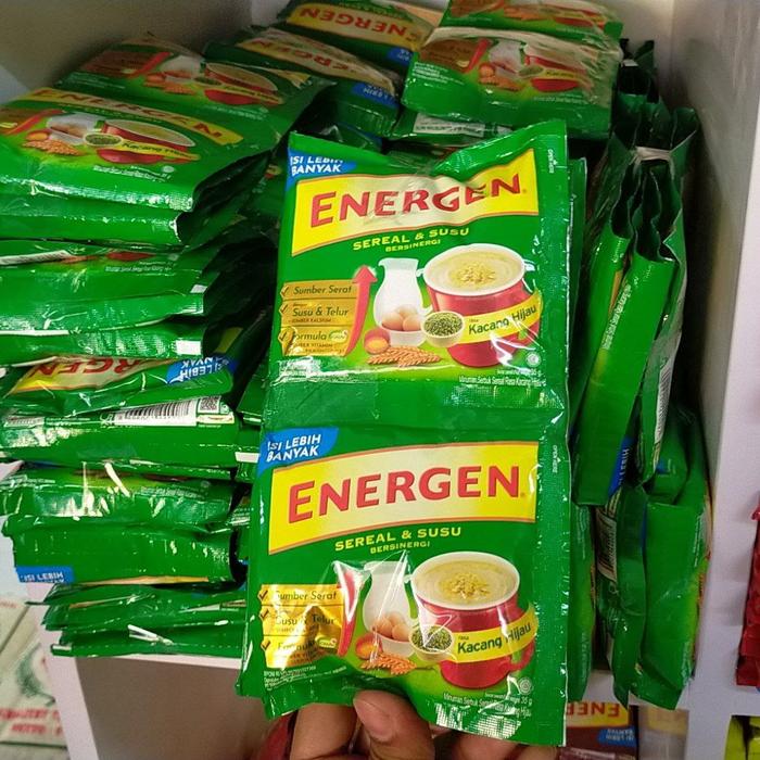 Gambar ENERGEN SEREAL RENCENG 10SACHET kurma jahe kacang hijau ready Yogya - Hijau dari eks olshop yogya undefined Tokopedia