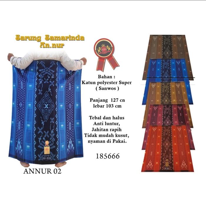 Gambar SARUNG SAMARINDA JUMBO AN NUR MOTIF SARUNG Bahan asli - RANDOM dari PALUTALARISJAYA undefined Tokopedia