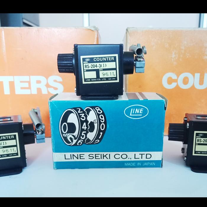 Pinwheel Counter Inventory Line Seiki H-102P 4 Digit Manual Tally Counter LINE SEIKI Handheld ...