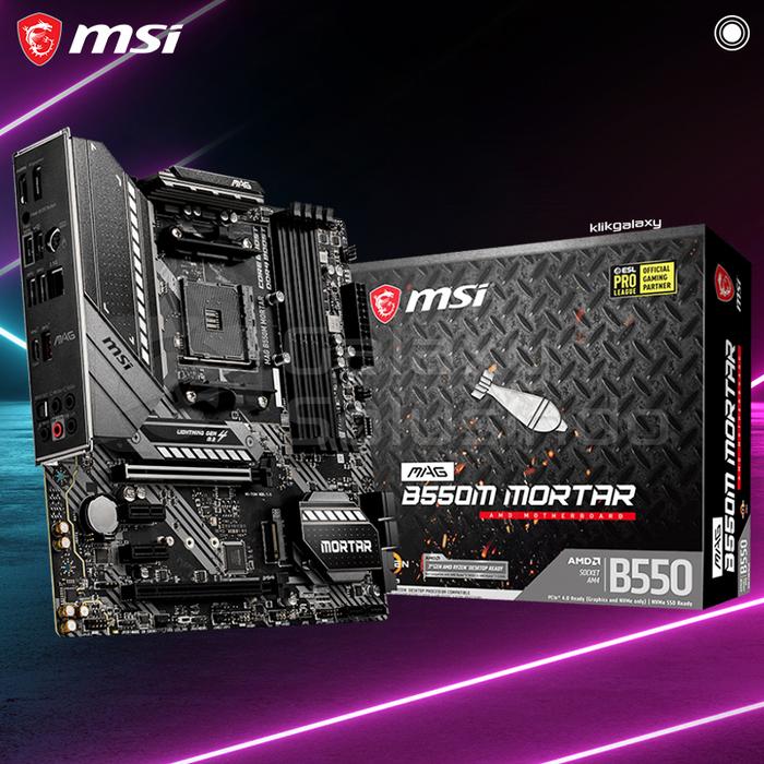 Gambar MSI B550M MORTAR (AMD AM4, B550, DDR4) dari GASOL MALANG undefined Tokopedia