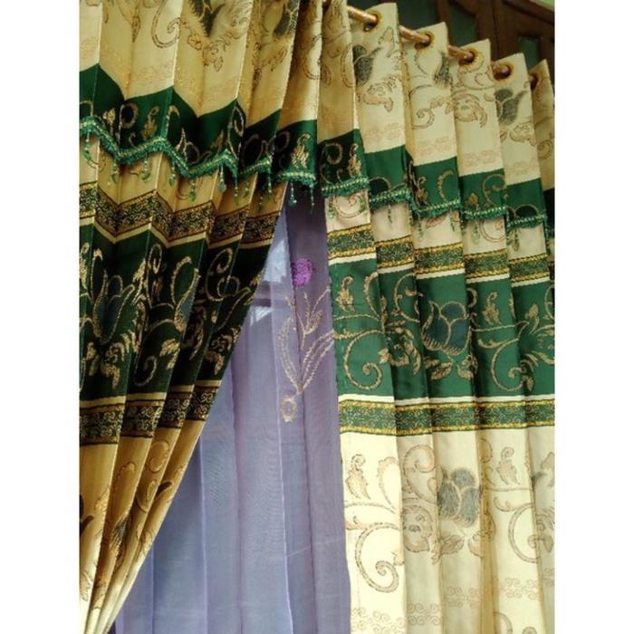 Gambar Gorden Jodha Prada Poni tempel - Merah, T200cm×T220cm dari Aruna Gorden undefined 5 Tokopedia