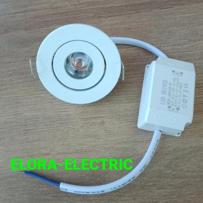 Aftertech Mikro LED-Strahler 1W, 30° Lichtkegel, Warmweiß 3000K, 220V, Aus Eloxiertem Aluminium