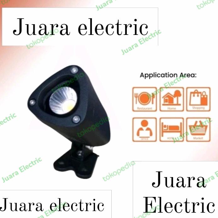 Gambar Lampu Taman LED 3Watt Garden Light 3000K Outdoor dari Juara Electric undefined Tokopedia