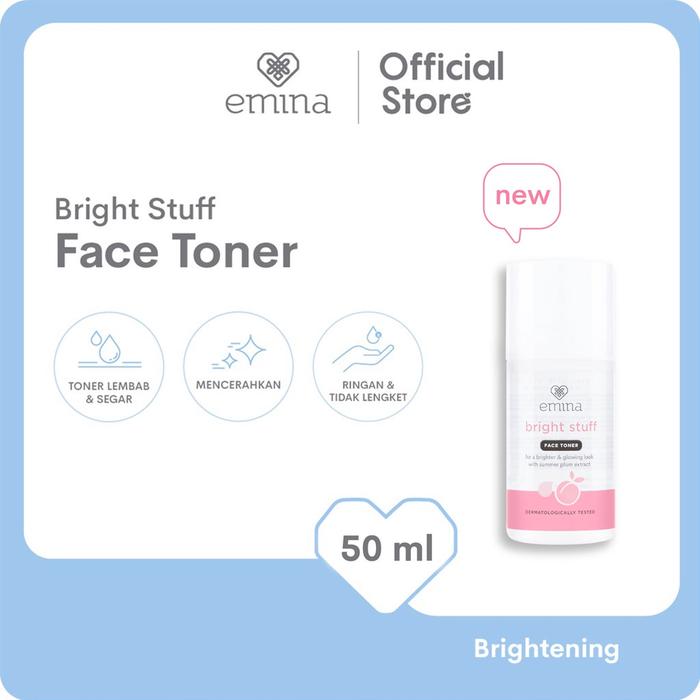 Gambar Emina Bright Stuff Face Toner 50ml & 100ml - Face Toner 50ml, Bright Stuff dari Kios Branded. undefined 5 Tokopedia