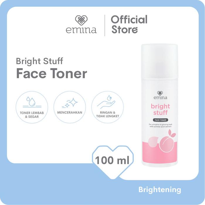 Gambar Emina Bright Stuff Face Toner 50ml & 100ml - Face Toner 50ml, Bright Stuff dari Kios Branded. undefined 4 Tokopedia