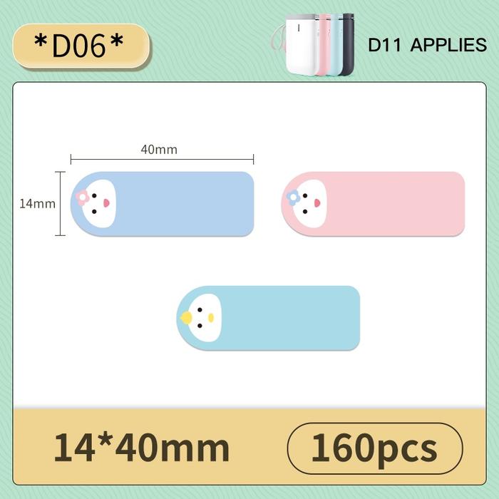 Gambar Thermal Label Sticker Niimbot D11 / D110 Refill Label - Printed - Baby Face 14x40 dari Sumberlezat undefined Tokopedia