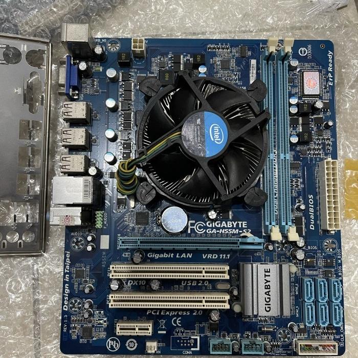 Mainboard H55 Plus Core I5 650 Fan Intel Memori 4gb