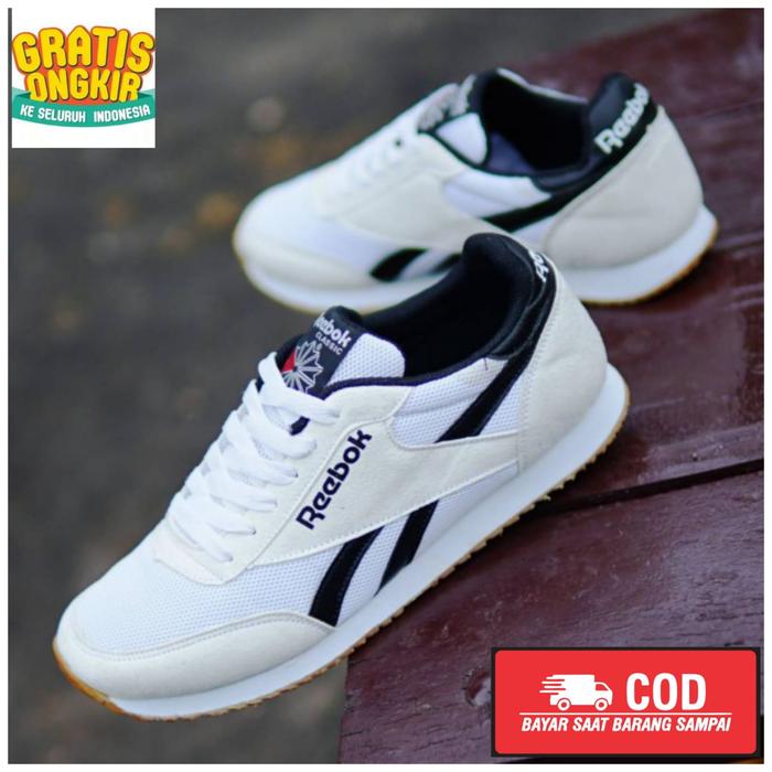 Gambar MODEL TERBARU SEPATU REEBOK GREAD ORIGINAL OLAHRAGA SEKOLAH PUTIH PRIA - PUTIH SOL GUM, 38 dari Nabil_Footwear undefined Tokopedia