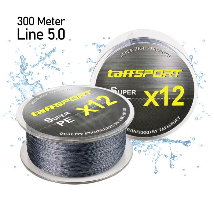 Gambar Senar pancing PE X12 300 meter Taffsport Braid Fishing Line - Hijau, PE 1.0 dari Josh Pancing undefined Tokopedia
