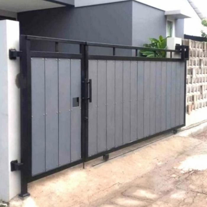 Gambar pagar dorong minimalis / pagar grc / pagar sleding dari ROMANSA GROUP undefined Tokopedia