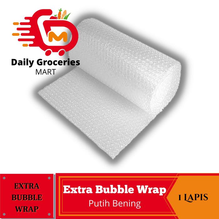 Gambar EXTRA BUBBLE WRAP Putih Bening - Bubble Wrap Tambahan Packing dari Daily Groceries Mart undefined Tokopedia