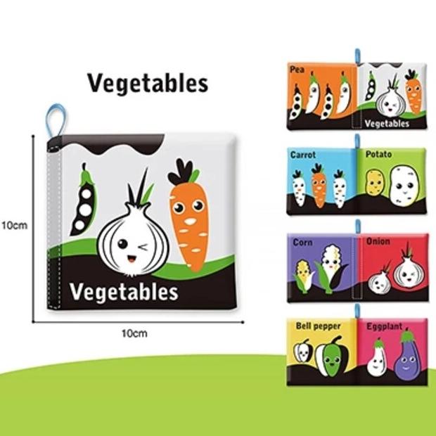 Gambar Buku Kain Bayi / Soft Book Baby / Softbook Mainan Anak Edukasi - vege dari Elbarra.Shop undefined Tokopedia