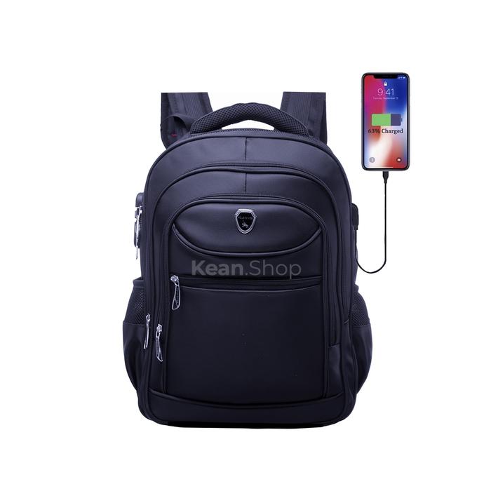 Gambar POLO GIVES 16 Inch Ransel Kerja Tas sekolah Kunci Usb Port ORIGINAL - Hitam A, sedang dari kean shop1 undefined Tokopedia