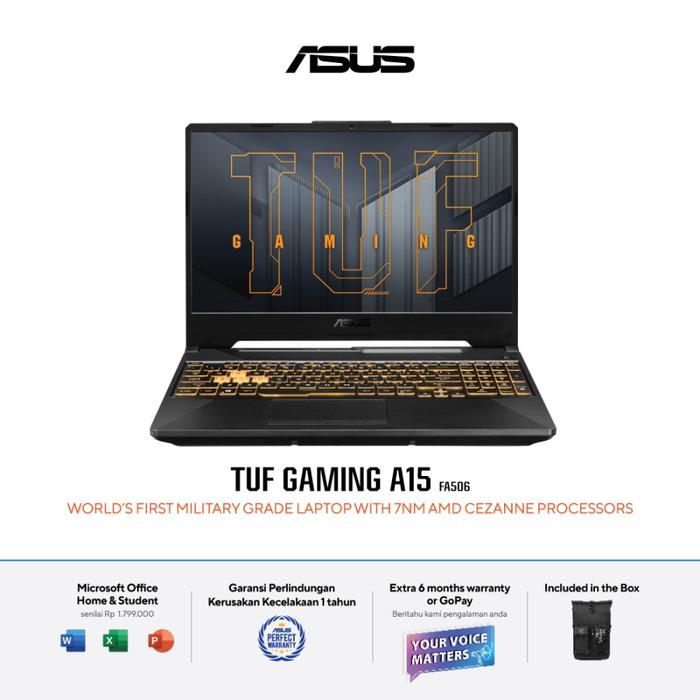 Asus Tuf A15 Fa506qm-r936b6t-o11 R9-5900hx16gb512gb Ssdrtx3060 W11