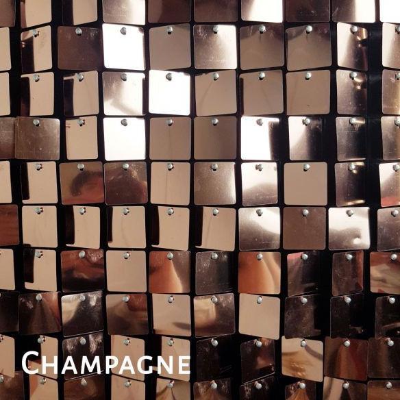 Gambar Backdrop Ulang Tahun Lamaran Wedding Sequin Tile Wall Panel Square 5Pc - Champagne dari come back undefined Tokopedia
