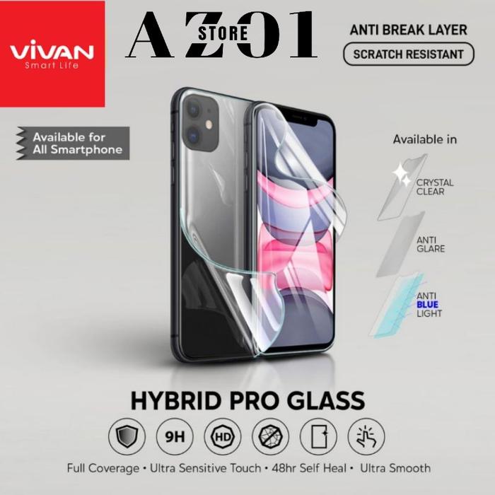 Gambar Anti Gores Screen Protector Vivan Hydrogel Asli Tersedia Semua Tipe HP - Crystal Clear dari AZ01 Store undefined Tokopedia