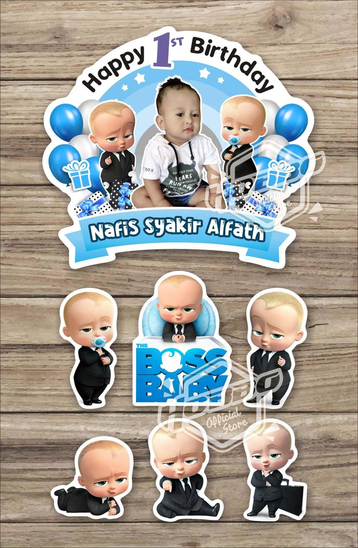Jual Custom Nama & Foto - Topper Cake - Hiasan Kue / Roti Tart Ultah ...