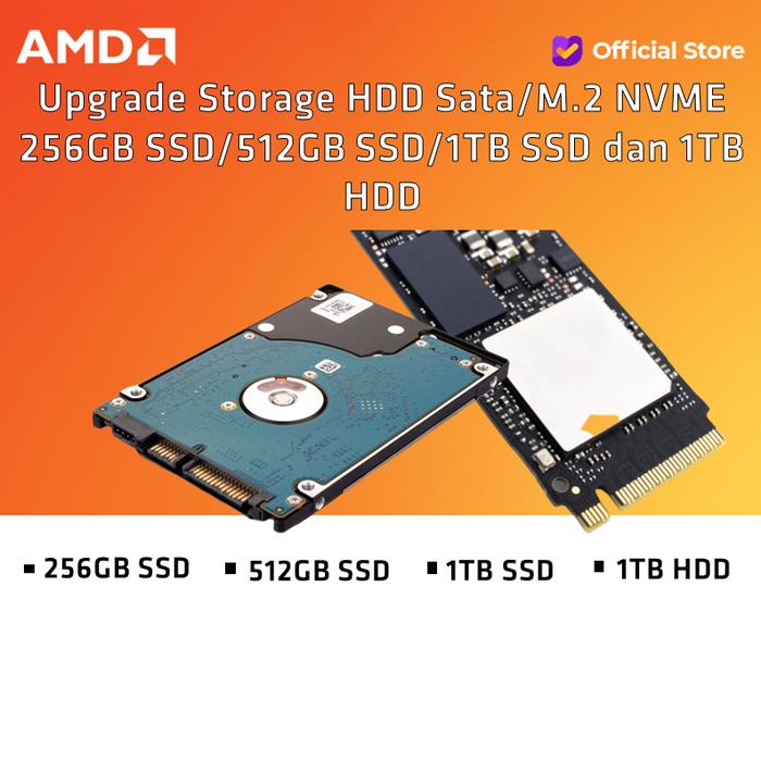 Gambar Upgrade Storage HDD/SSD khusus untuk pembelian laptop ditoko kami - 256GB SSD dari AMD Official Store undefined Tokopedia