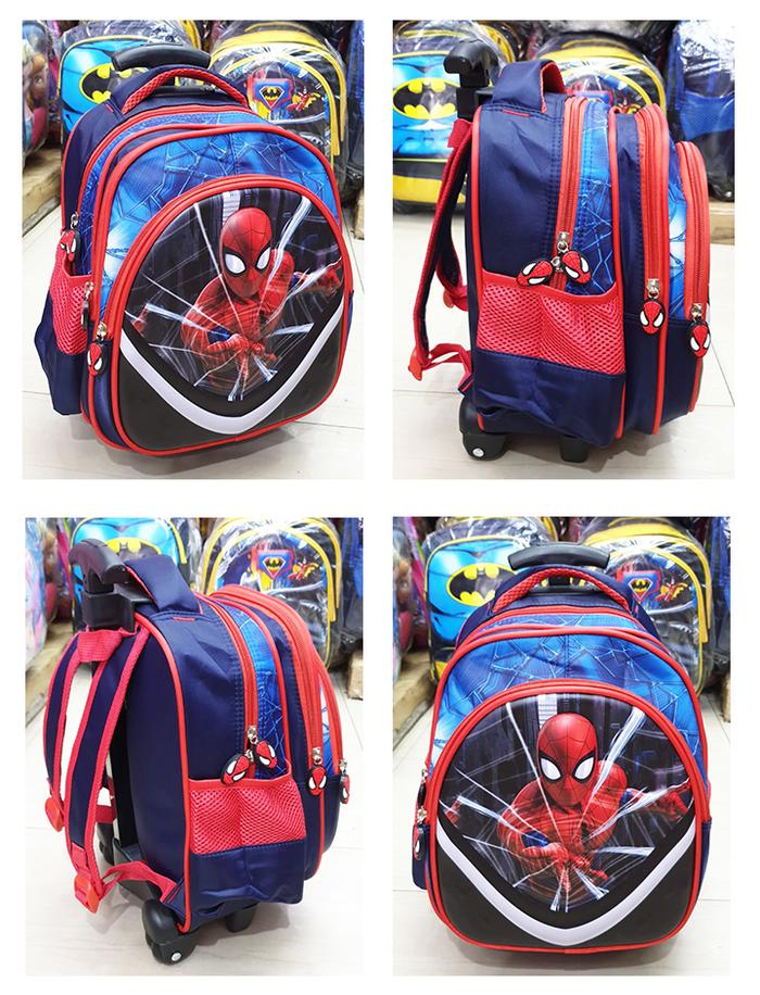 Gambar TAS DORONG TROLLEY TK / PAUD DINO DINOSOURUS 3Res IMPORT Luwi 12" - SPDER V dari OnLanShop undefined Tokopedia