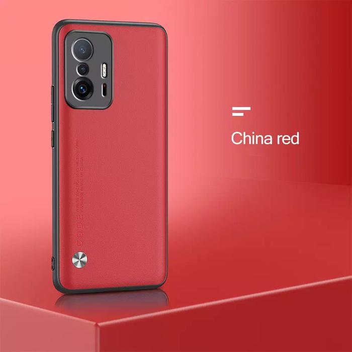 Gambar XIAOMI MI 11T,Mi 11T Pro 5G Soft Case Leather CODE casing Cover MI11T - Merah dari i-case undefined Tokopedia