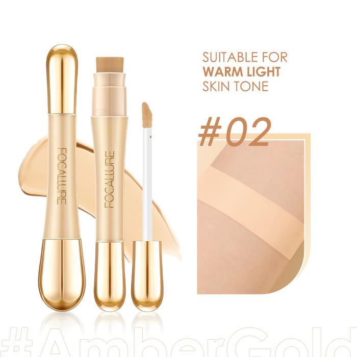 Gambar FOCALLURE #AmberGold Full Coverage Concealer Lightweight FA230 - #2 dari BEAUTY ENTITY undefined Tokopedia