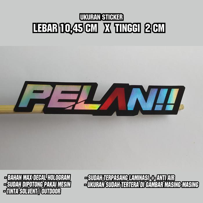 Gambar stiker racing print cutting sticker hologram stiker matic stiker pelan - PELAN dari sand race racing cloth undefined Tokopedia