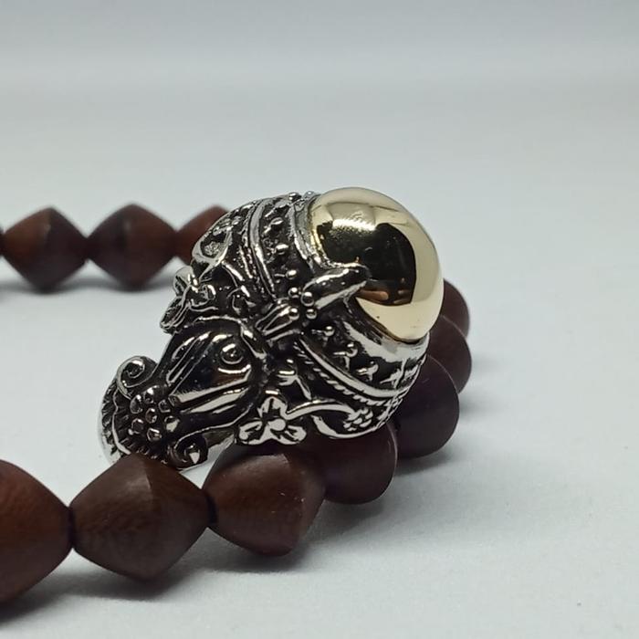 Gambar cincin akik badar emas pancadatu nempel magnet Murah meriah - ring cakra Bali, ring 14 dari M-S Assecoris897 undefined Tokopedia