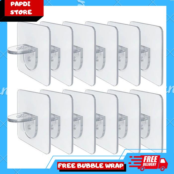 Jual Penyangga Papan Rak Lemari Holder Bracket Siku Shelf Support 10 ...