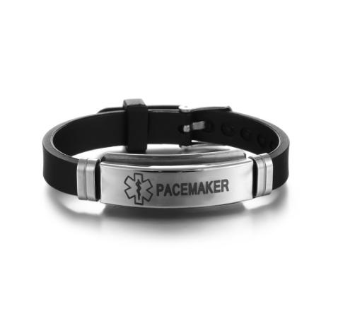 Medical Alert Medic ID Wrist Bracelet Gelang Medis Sakit Pasien Lansia  Pacemaker