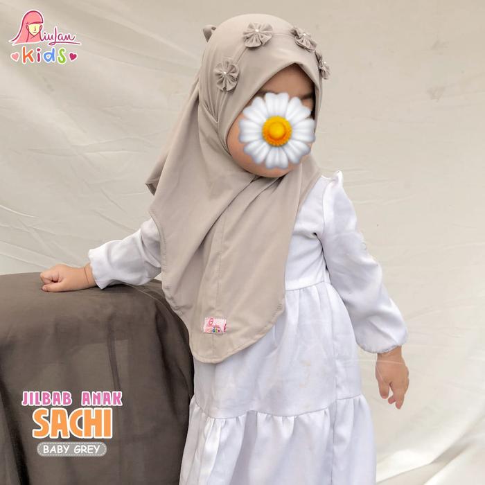 Gambar Jilbab Anak SACHI 1-2th MiuLan Kids | Hijab Kerudung Instan Anak - baby grey dari Ayasofya Hijab undefined Tokopedia