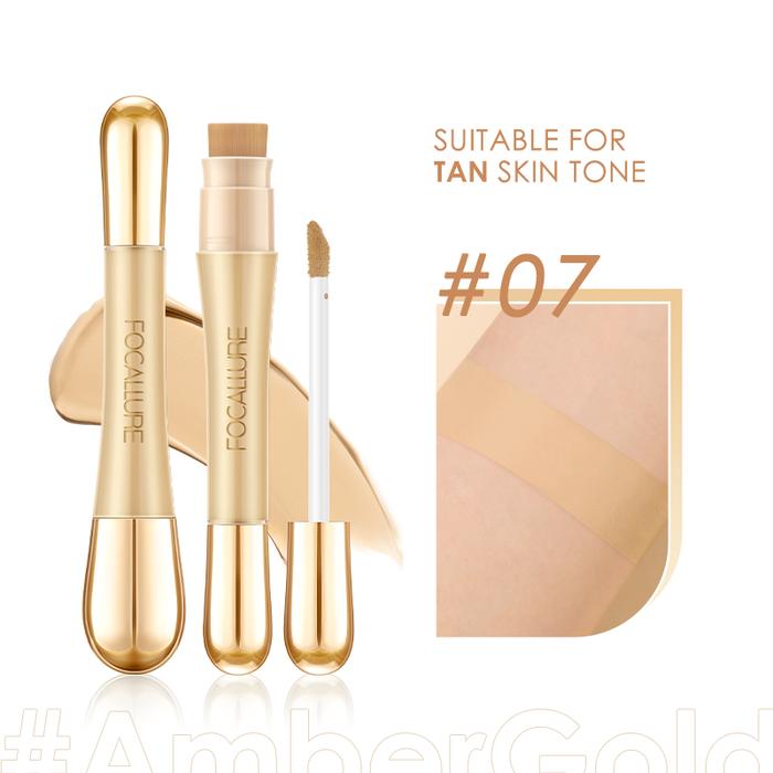 Gambar FOCALLURE #AmberGold Full Coverage Concealer Lightweight FA230 - #7 dari BEAUTY ENTITY undefined Tokopedia