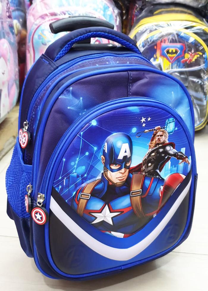 Gambar TAS DORONG TROLLEY TK / PAUD DINO DINOSOURUS 3Res IMPORT Luwi 12" - CAPT V dari OnLanShop undefined Tokopedia