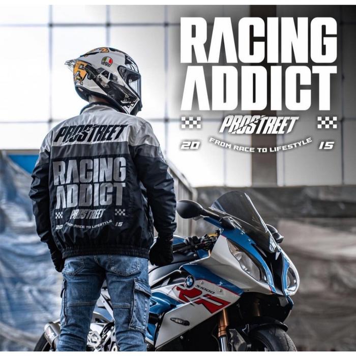 Gambar jaket prostreet racing addict original new - Abu-abu, M dari OC SHOP kudus undefined Tokopedia
