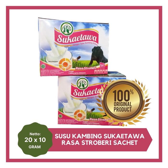 Gambar Sukaetawa Susu kambing Etawa Asli Original - STROBERI SACHET dari RUMAH HERBAL NABAWI OFFICIAL undefined Tokopedia