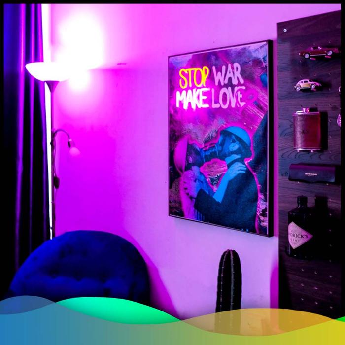 Gambar Neon Flex Custom / Akrilik Custom Neon Flex On Stiker / Neon Flex - Pakai MDF dari Color Digital Printing undefined Tokopedia