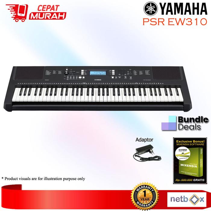 Gambar Yamaha PSREW310 Keyboard / PSR EW 310 / PSR EW310 / EW-310 Garansi - Paket 1 dari Netbox undefined Tokopedia