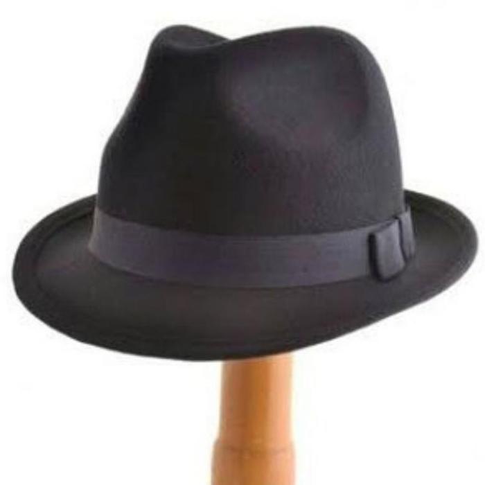 Gambar topi laken fedora import brand moris / mayser - Hitam, All Size dari Siscamo Store undefined Tokopedia