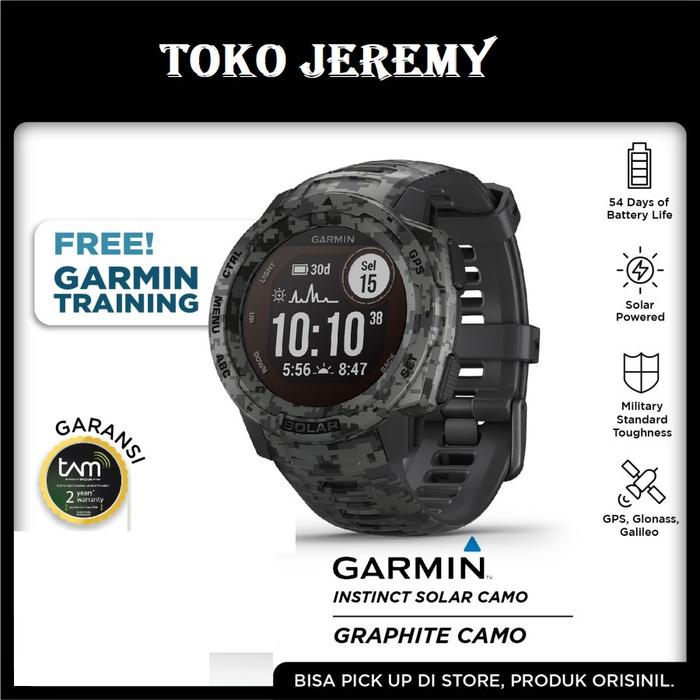 Garmin Instinct Solar Camo Edition Garansi Resmi Tam Tahun Liche